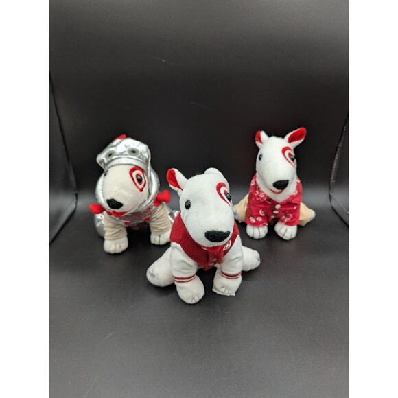 Target Bullseye Dog Plush Lot Mr. Hawaii Campus Recruiting Astronaut - Picture 1 of 16